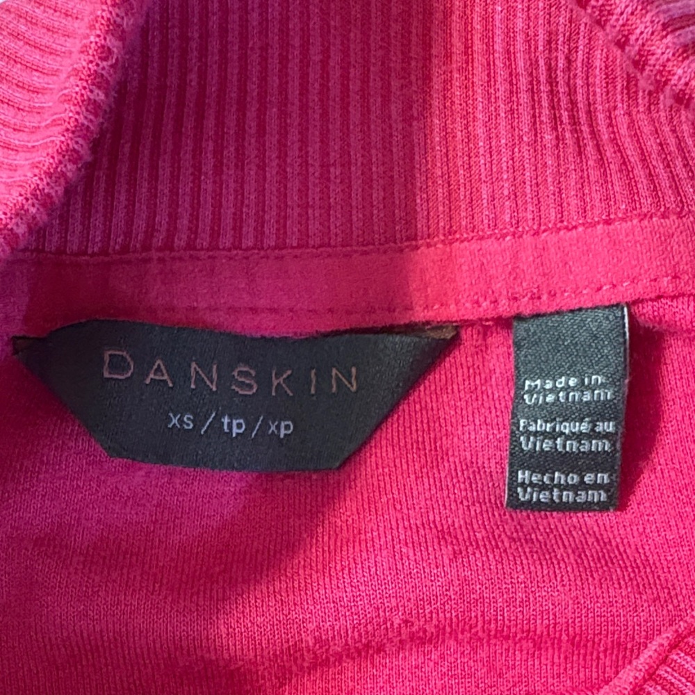 Danskin Pink Half-Zip Sweatshirt - Picture 2 of 6